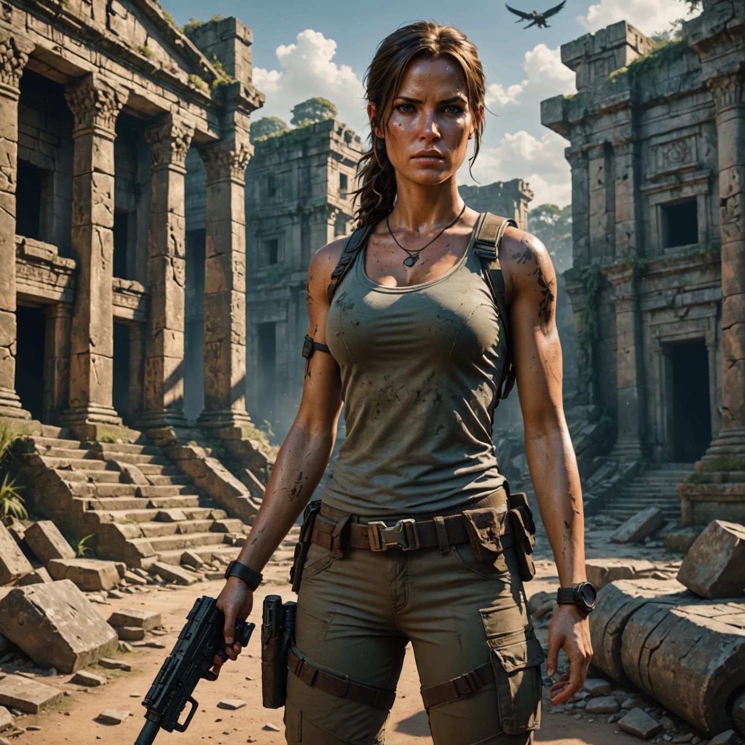 Lara Croft Fan Art: Tomb Raider in Realistic Style