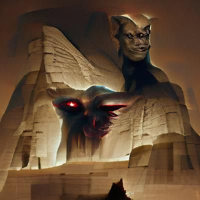 Sinister Sphinx Artwork in Fantasy Style