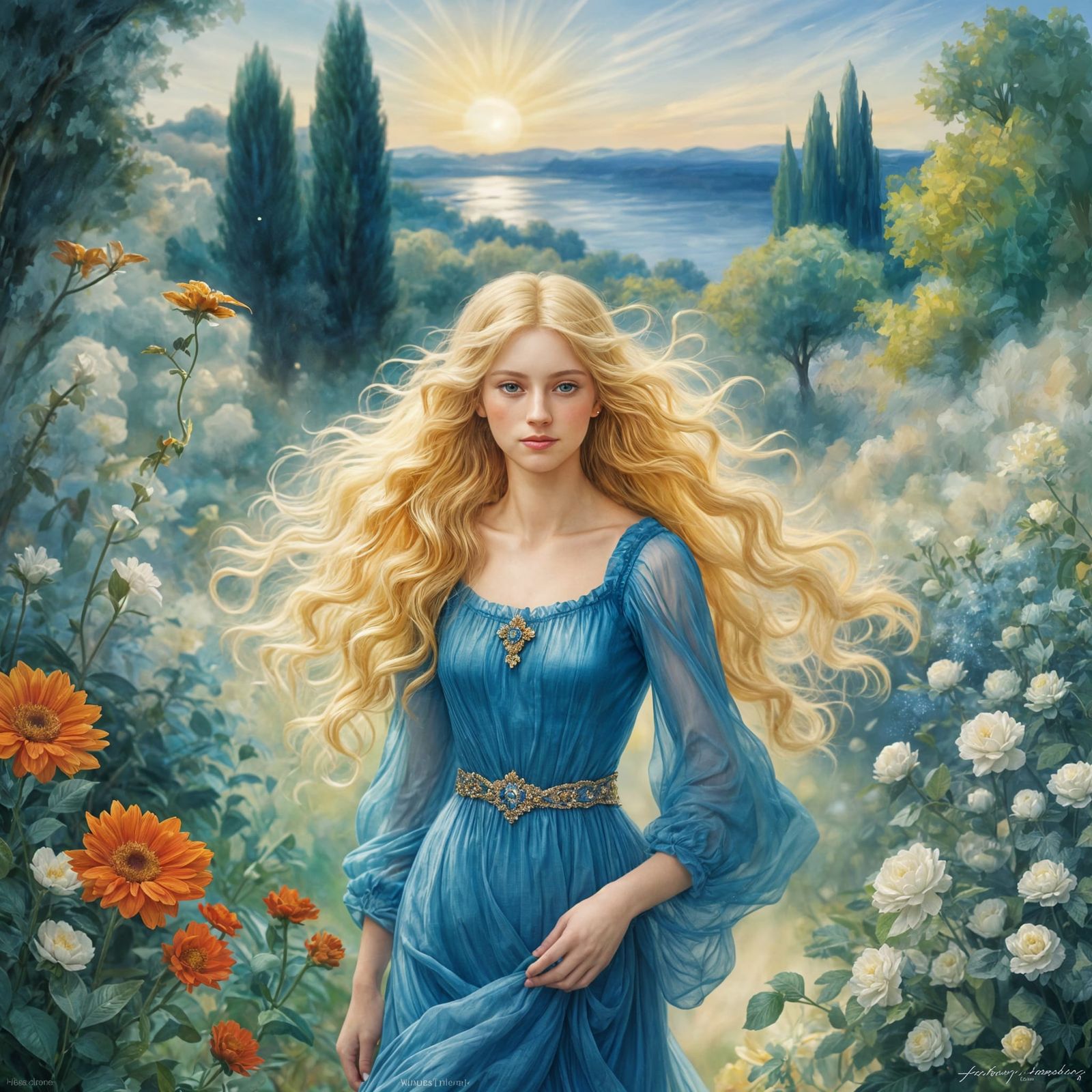 Golden Princess in Heavenly Sunshine