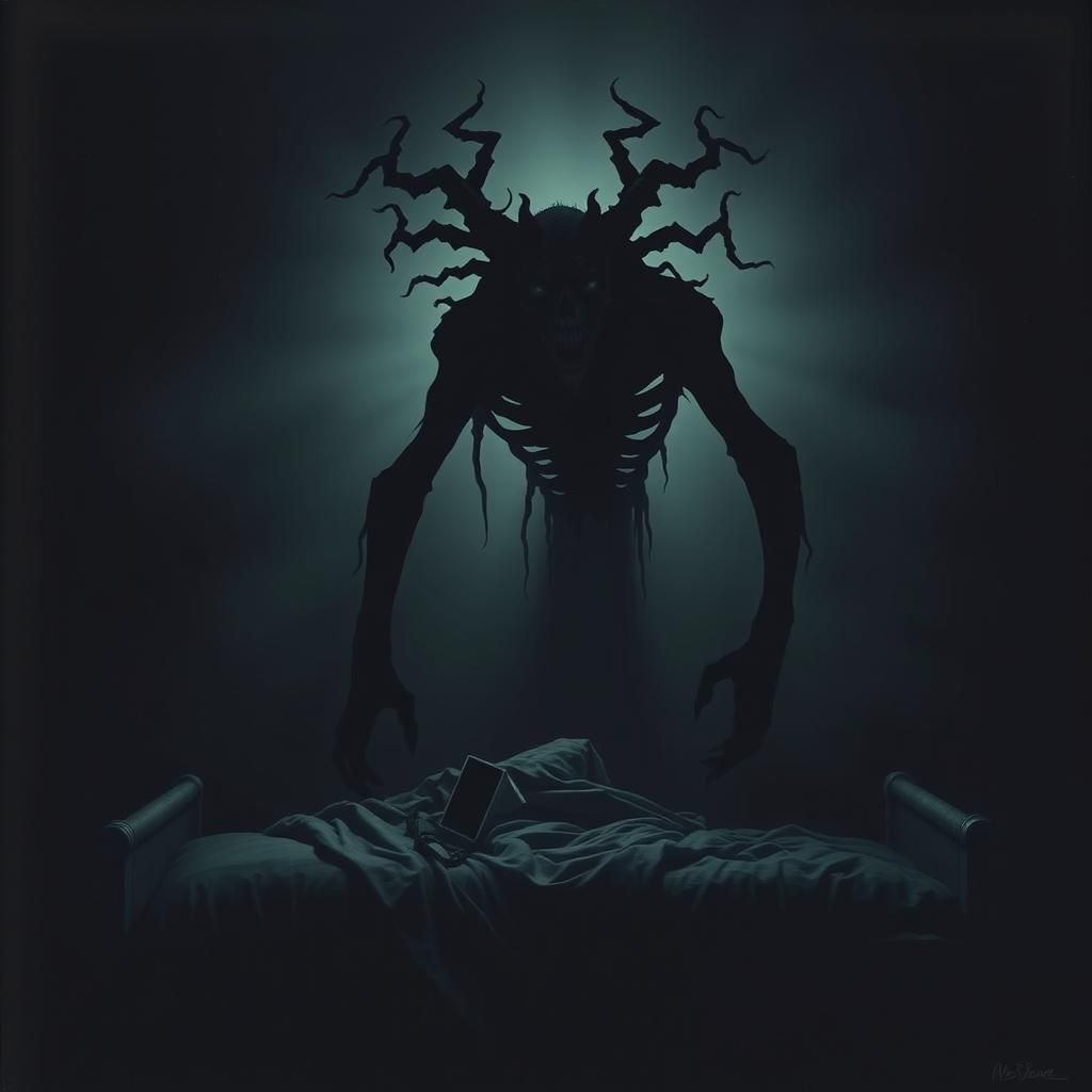 Horrific Shadow Silhouette Inspired by Gothic Surrealism