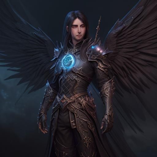 Guild Master with Angel Wings: Fantasy Concept Art