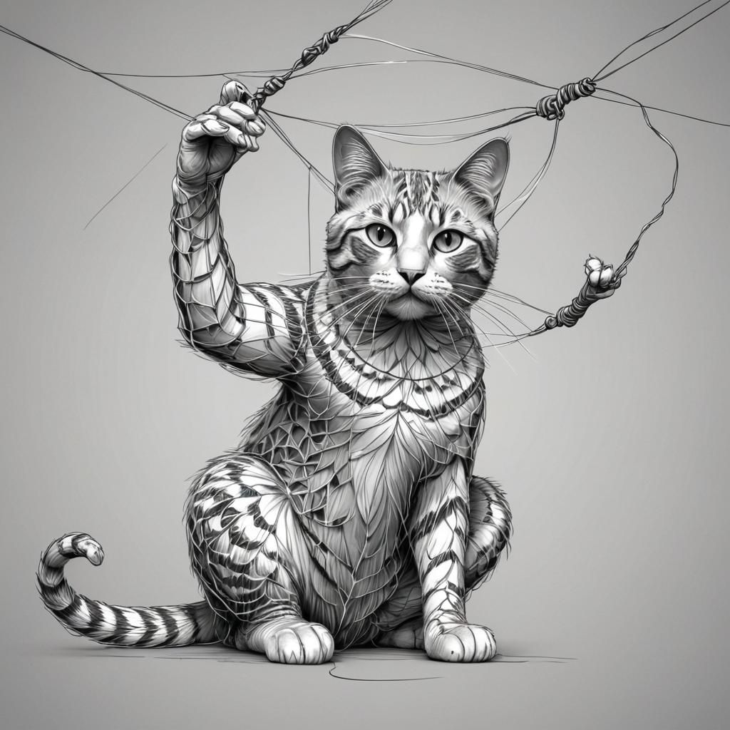 Cat's Cradle: A Zentangle String Art Creation