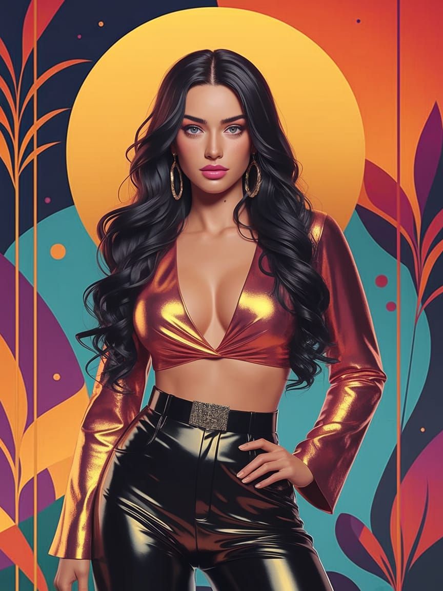 Glow Airbrush Blend in Pointillism Style