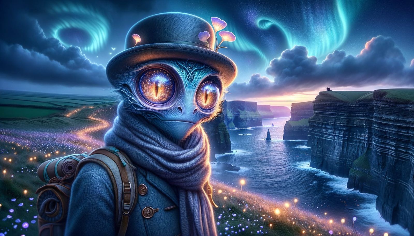 Whimsical Leprechaun at the Cliffs of Moher