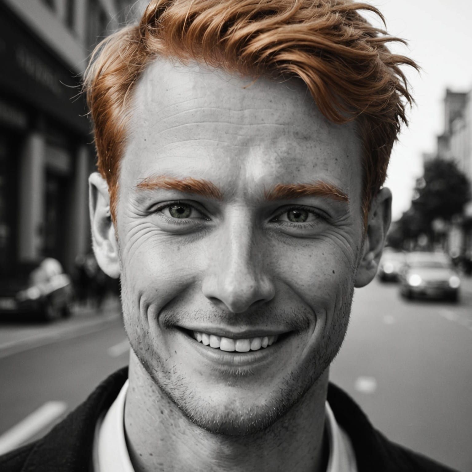 Vintage-Style Portrait of a Handsome Gentleman