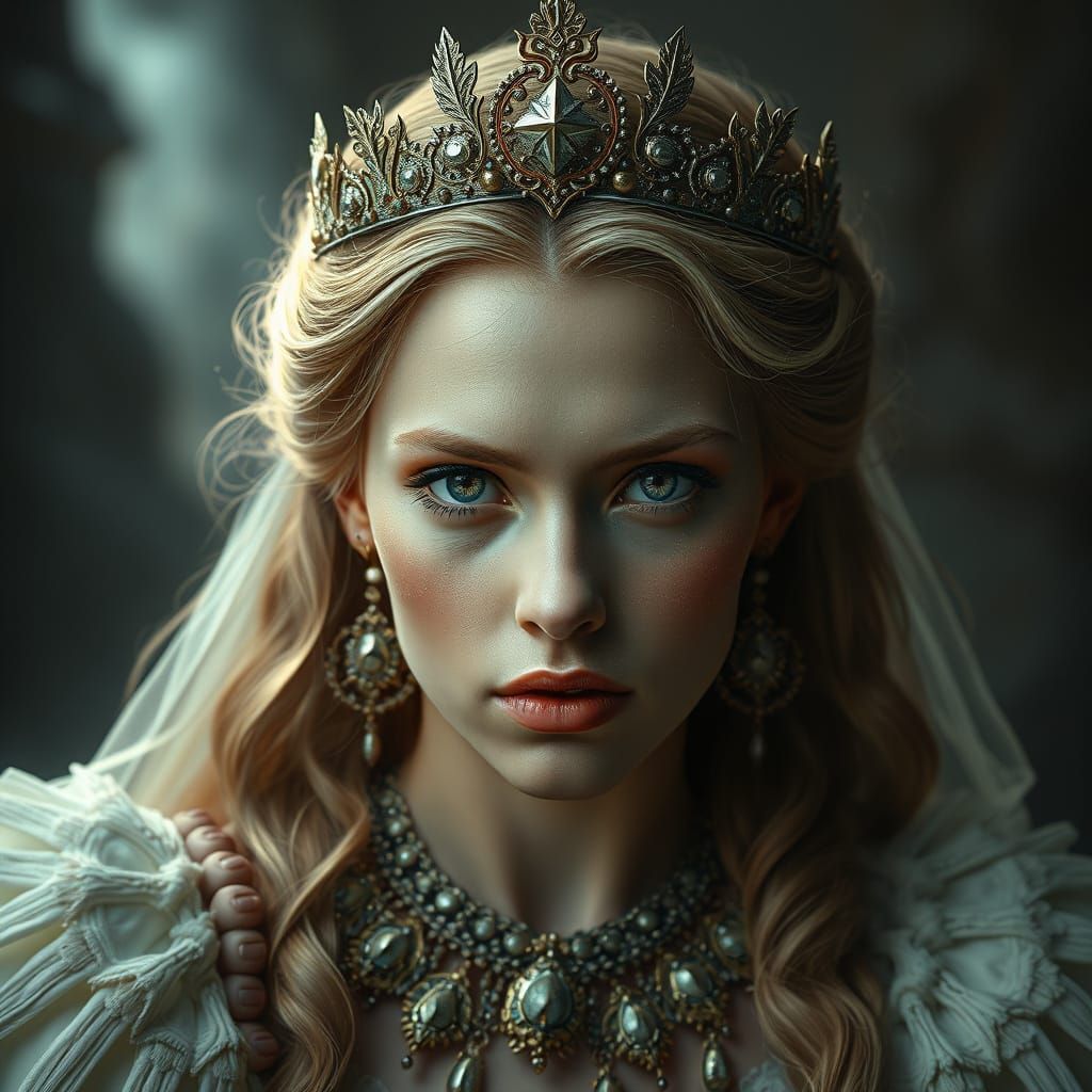 Epic Cinematic Princess Portrait in Dramatic Digital Style
