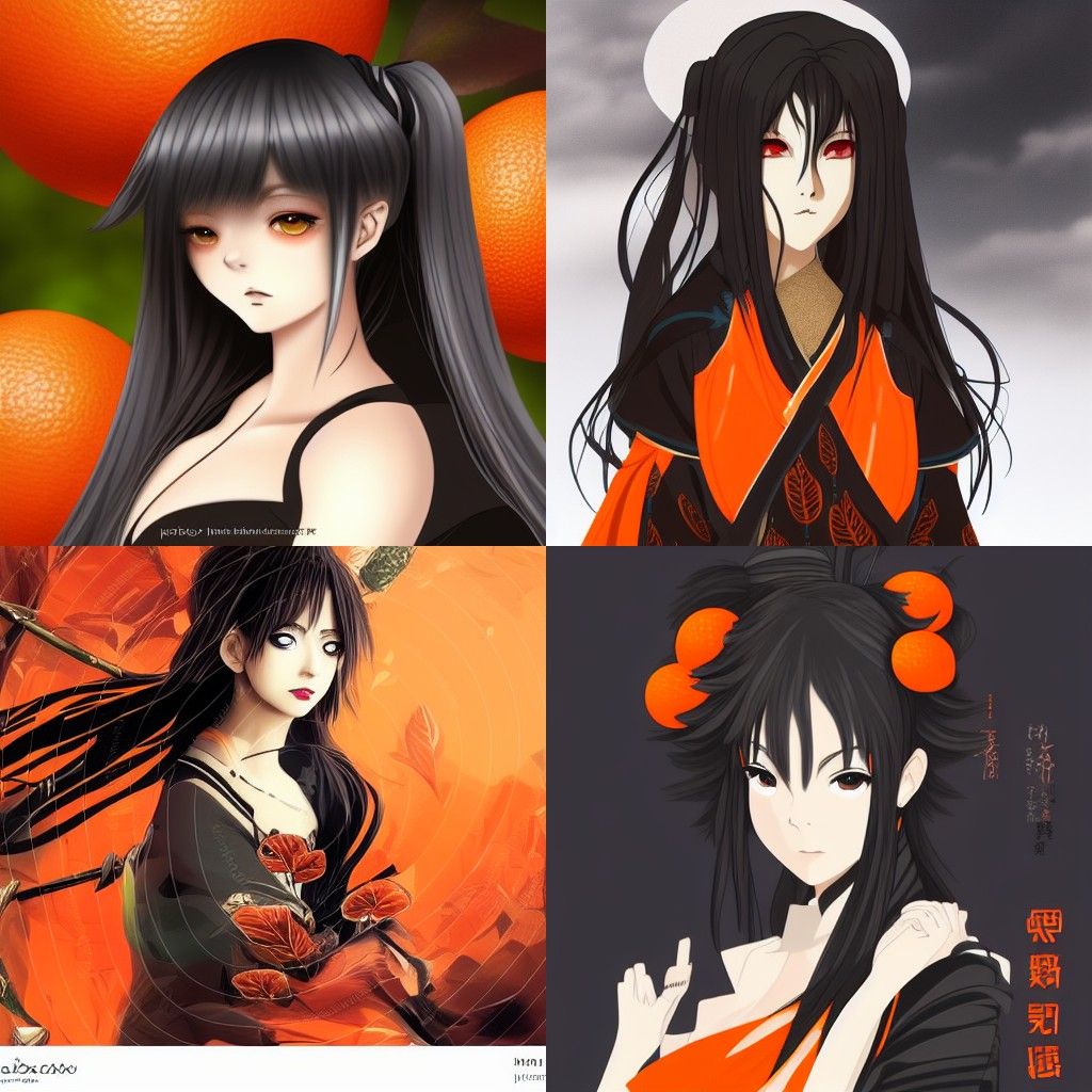 Anime Ronin Portrait in Detailed Matte Painting