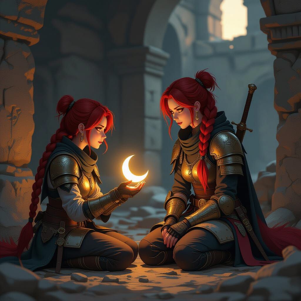 Traveler Awakens to Woman Offering Moon Ring