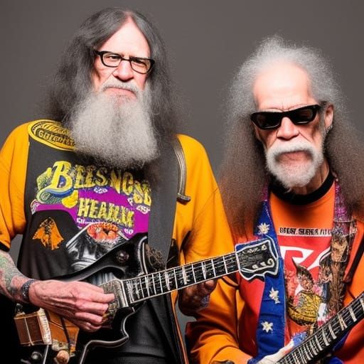 Grotesque Figures in Underground Comic Style