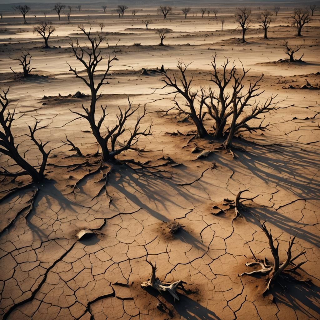 Post-Apocalyptic Wasteland: Desolate Landscape Photography