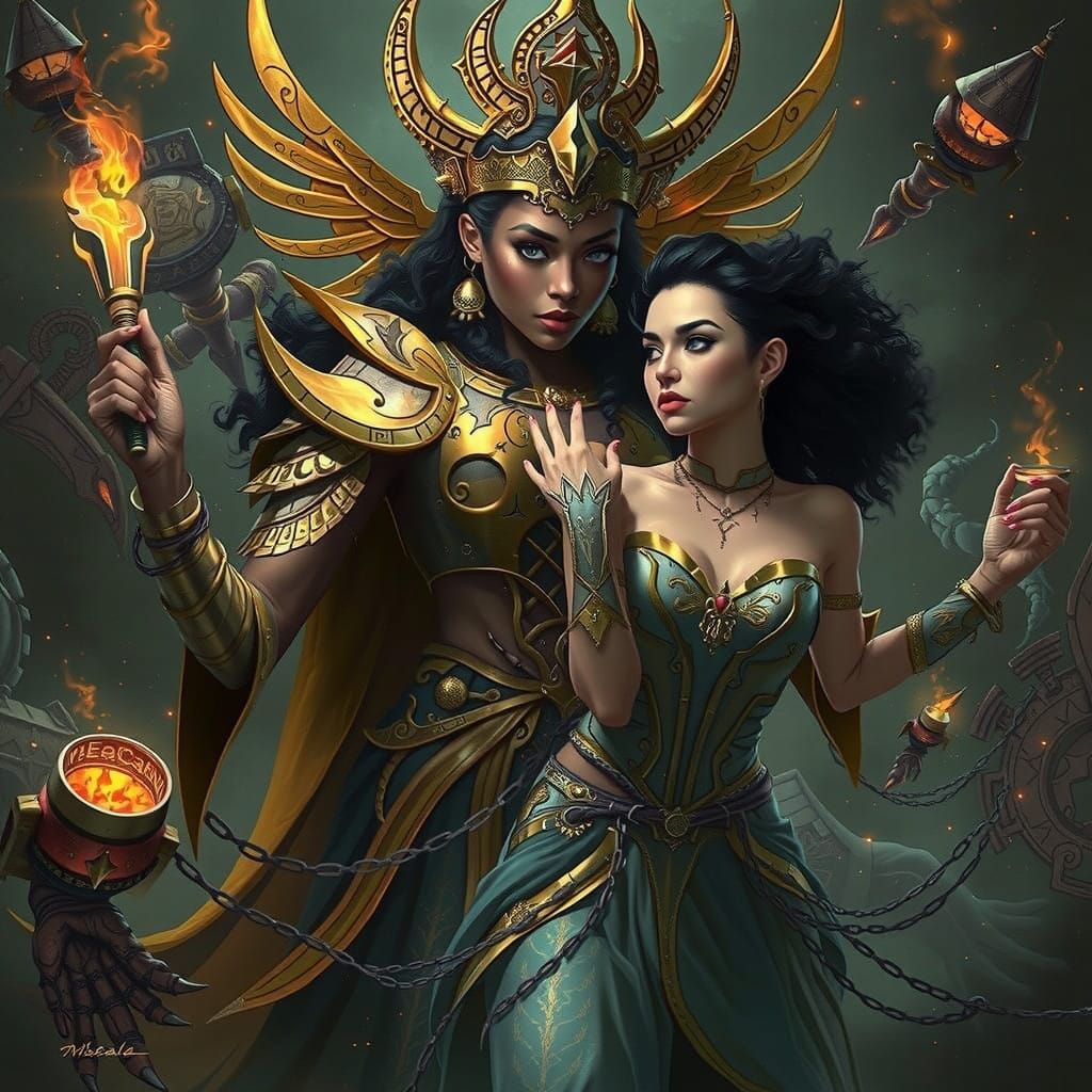 Regal Goddess Subjugates Her Mysterious Companion in a Fanta...