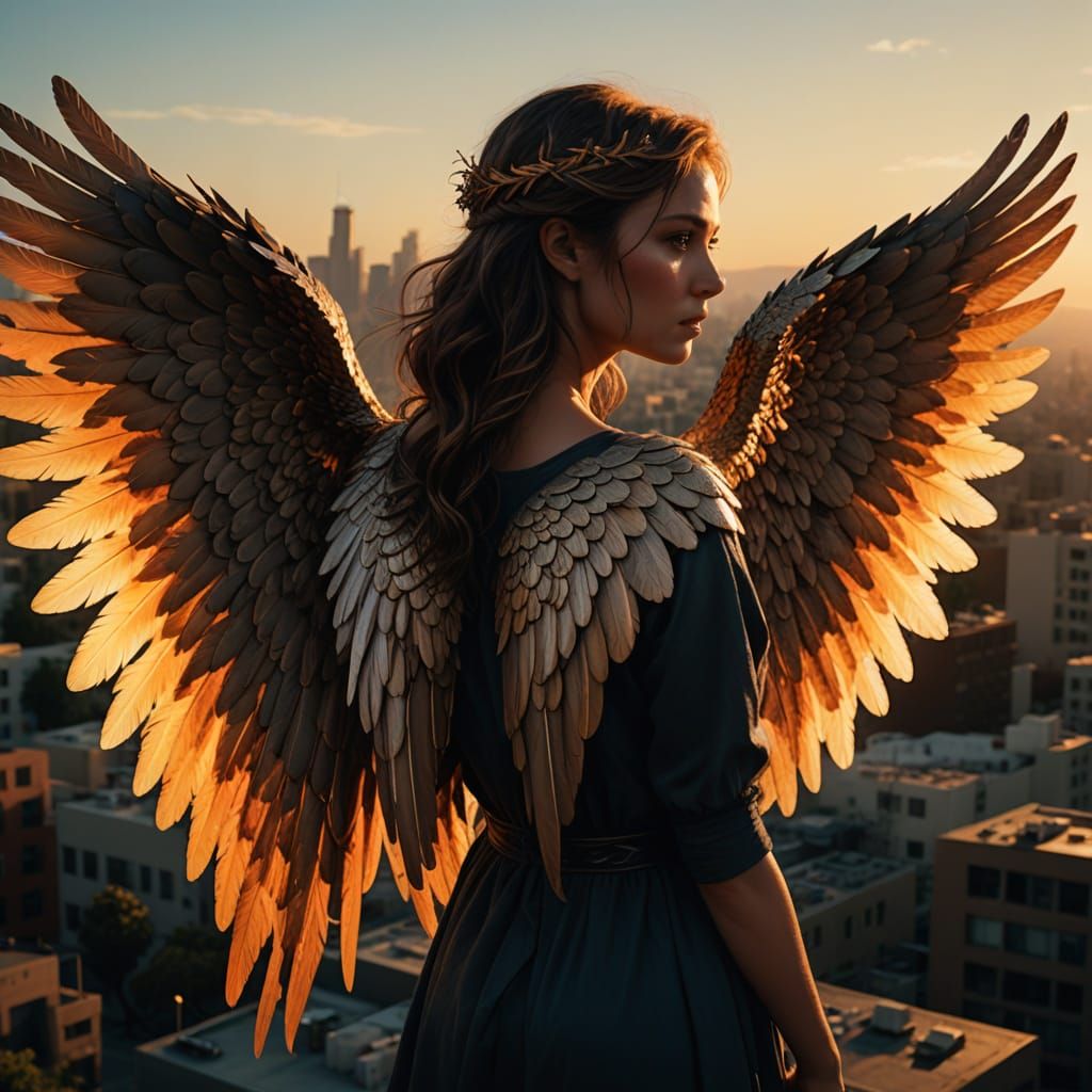 Angel of Apocalypse: Los Angeles in Ruin