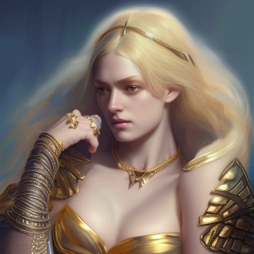 Valkyrie Princess in Dark Fantasy Style