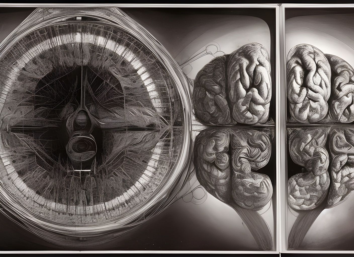 Deconstructed Human Brain as Digital Art