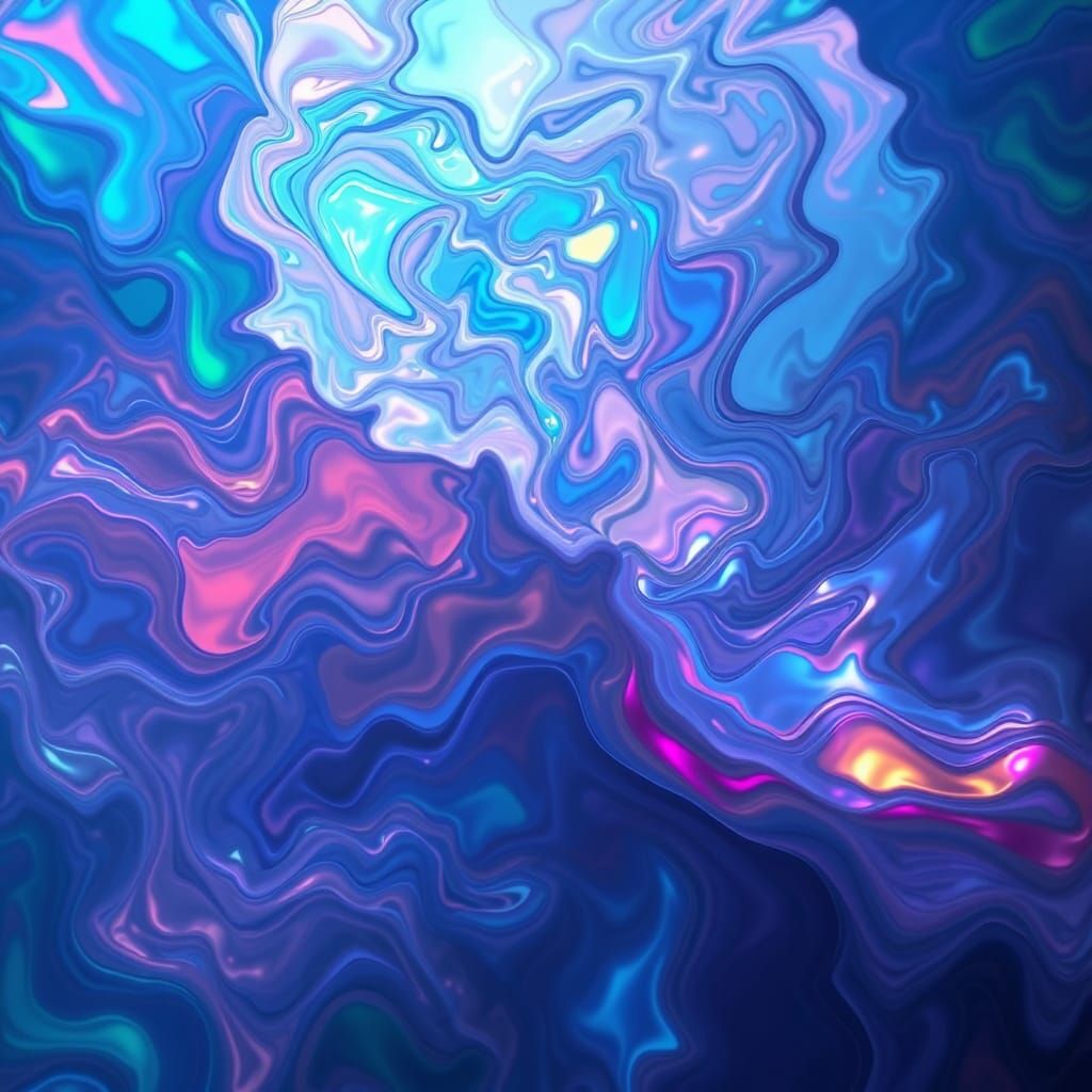 Vibrant Abstract Dreamscapes in Flux