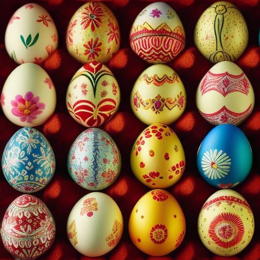 Painted Easter Eggs: Folk Art Masterpiece