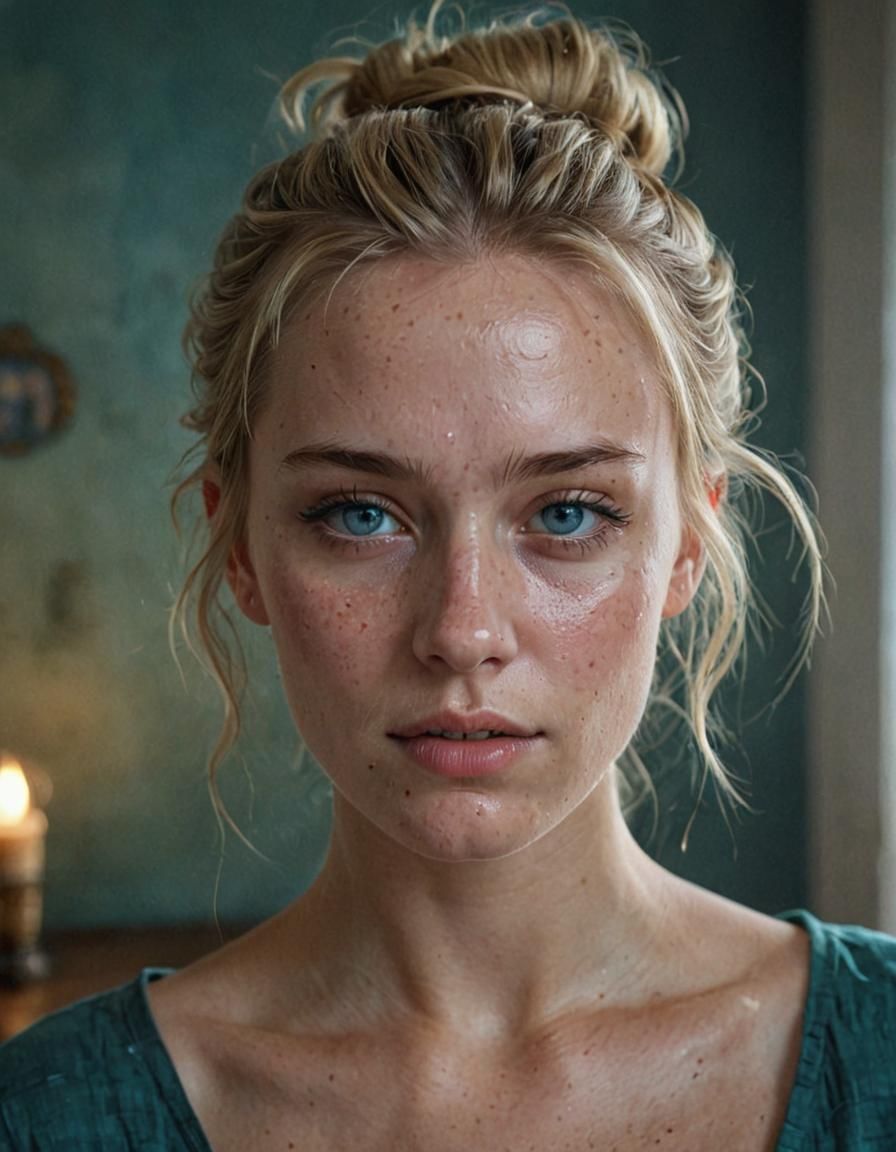 Mystical Bedroom Portrait of Swedish Girl in Unreal Engine 5