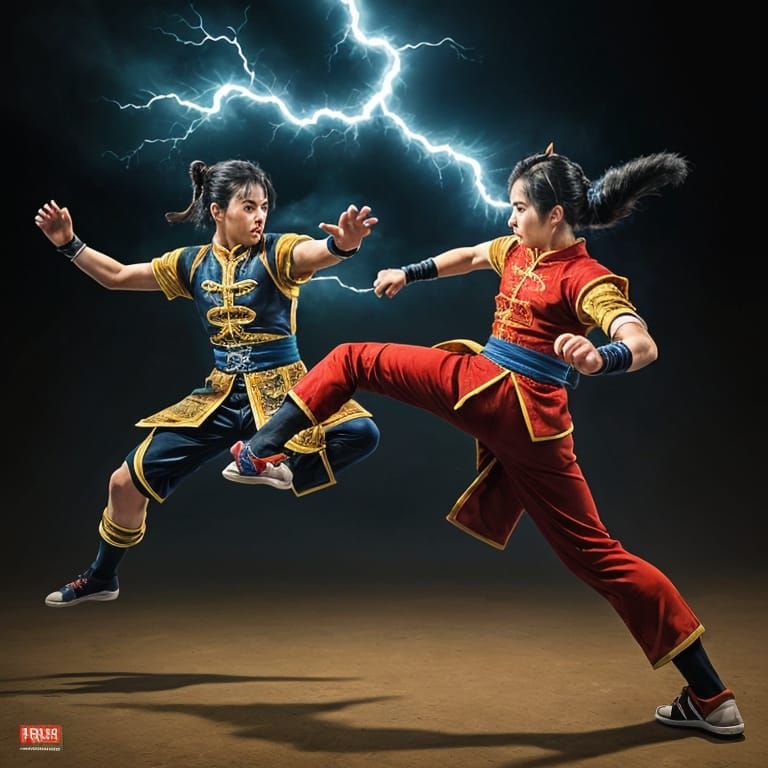 Cats Engage in High-Speed Kung Fu Battles