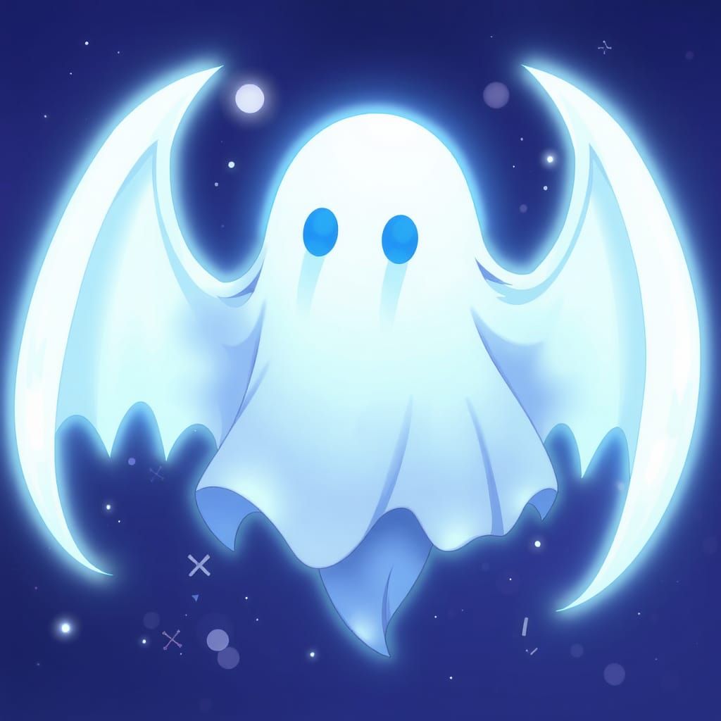 Ethereal Ghost in Anime Key Visual Style