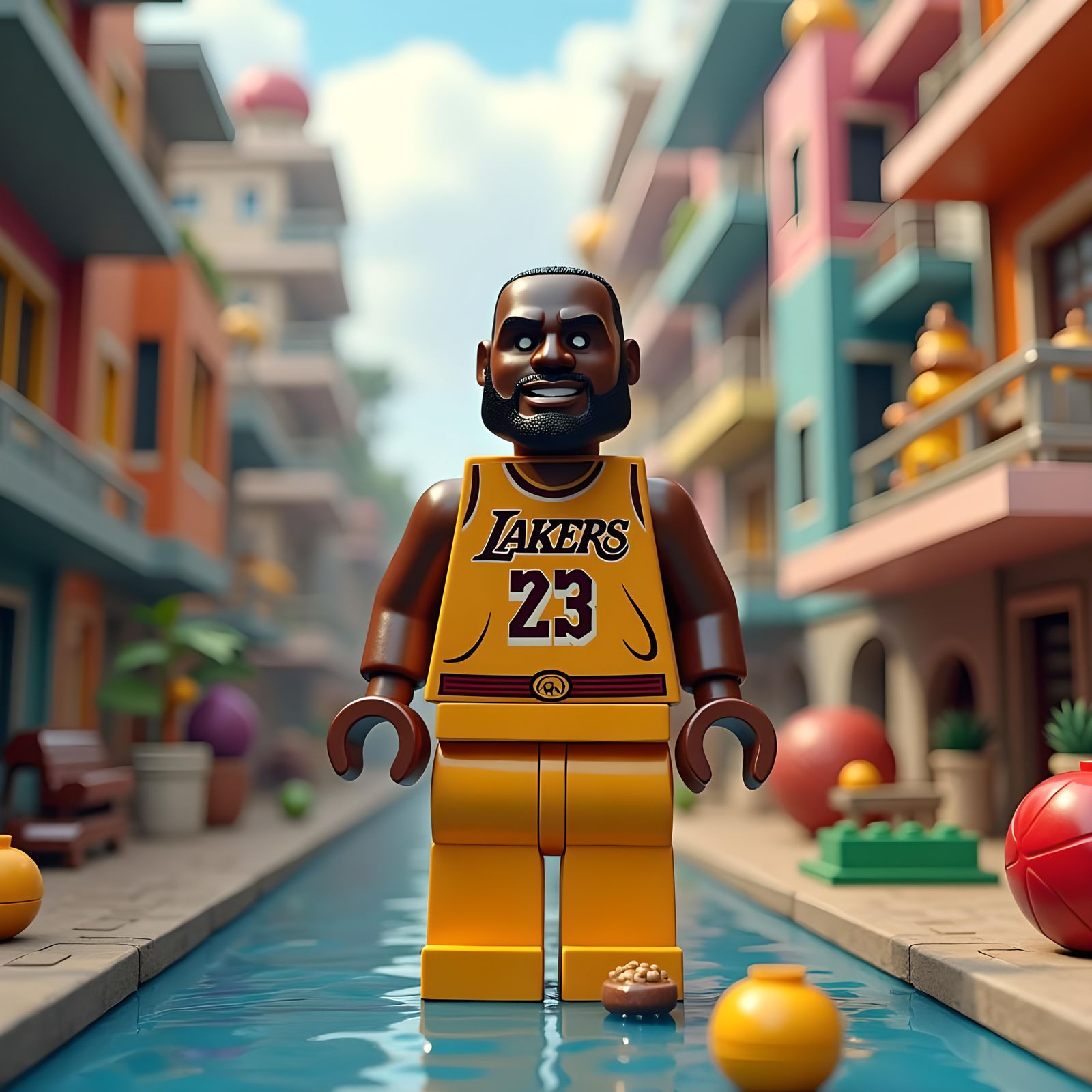 Lego Lebron James Builds a Dream House
