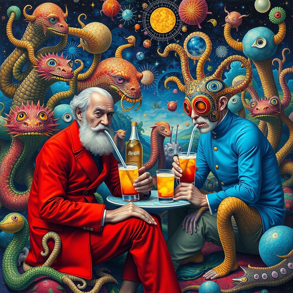 Surreal Utopia: Men and Space Creatures