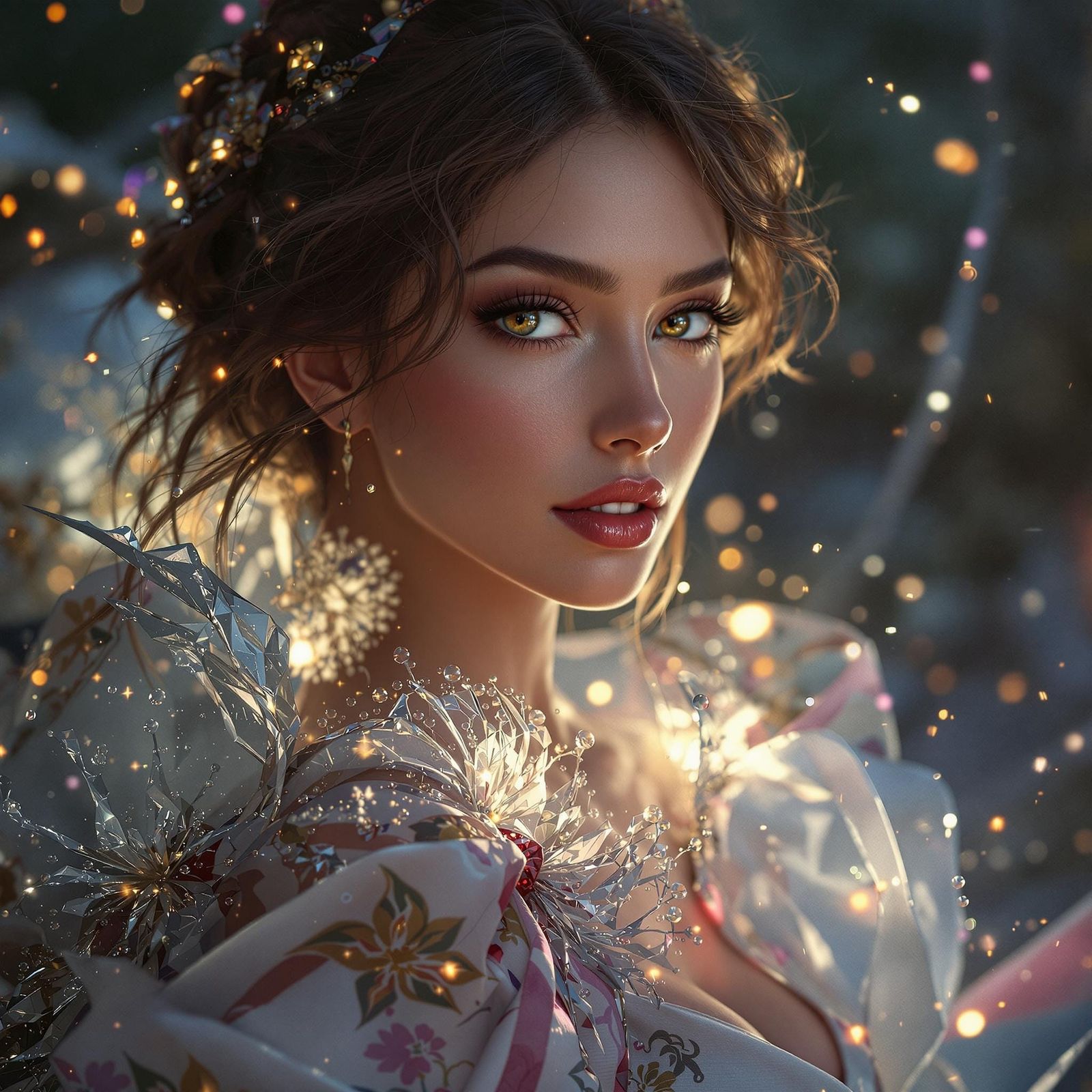 Cinematic Portrait of a Confident Woman in Dramatic Lighting