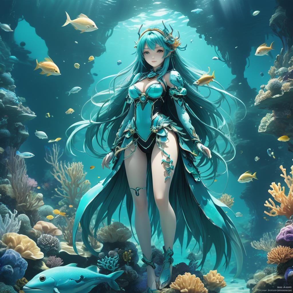 Turquoise Kingdom: Deep Sea Fantasy in Anime Style