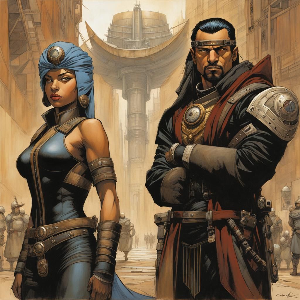 Master-Apprentice Dynamic: Enki Bilal Concept Art