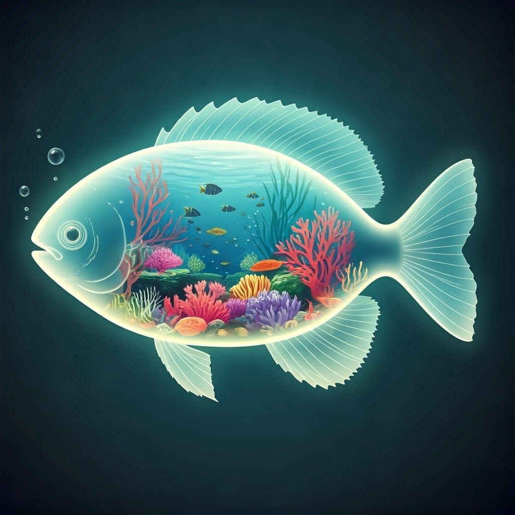 Whimsical Underwater World in the Style of Miyazaki