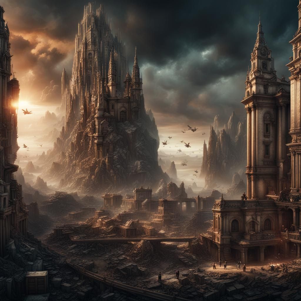 Dramatic Digital Painting of Bad Luck