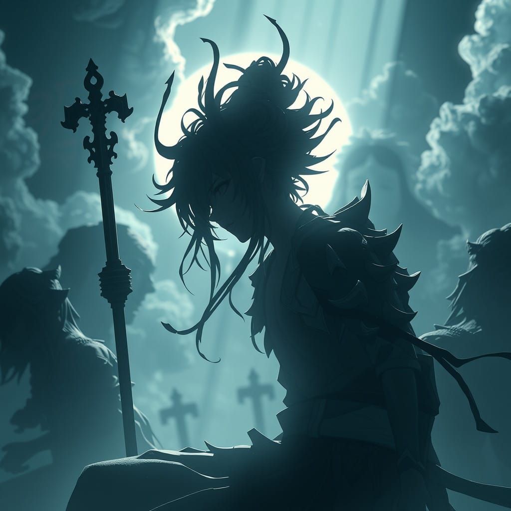 Cyberpunk Anime Fantasy World in Vibrant Shadows