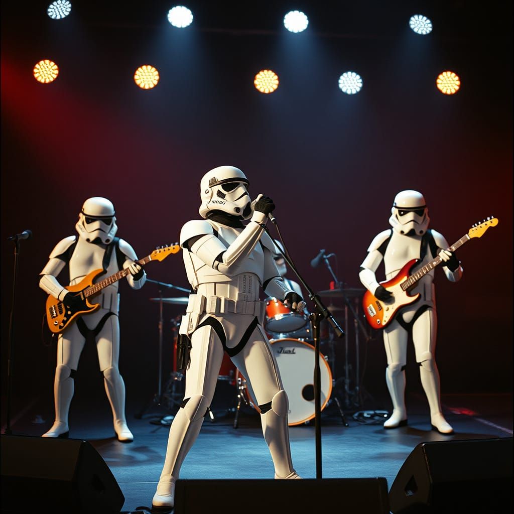 Stormtrooper Rock Band Performs Epic Cinematic Concert