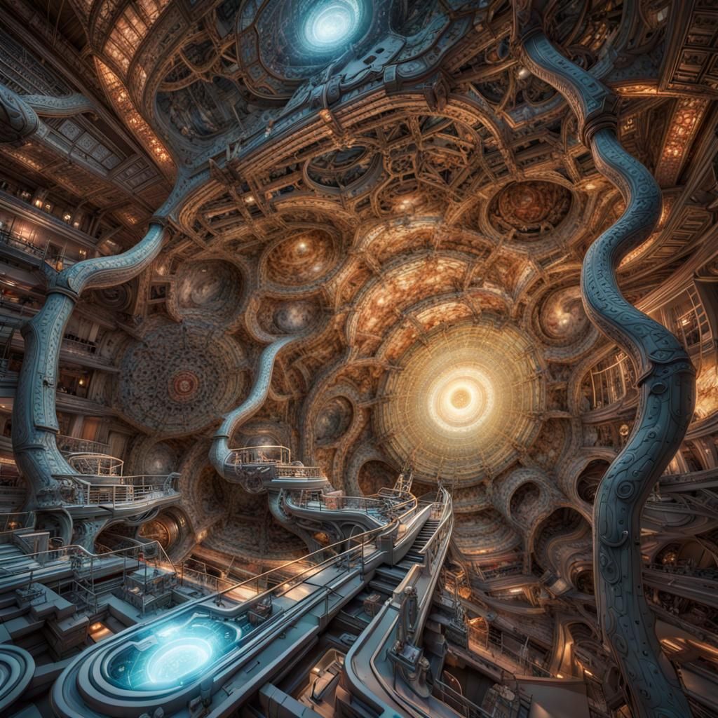 Chaotic Sci-Fi Artwork: Relativistic Wobble Pronoun Entropy