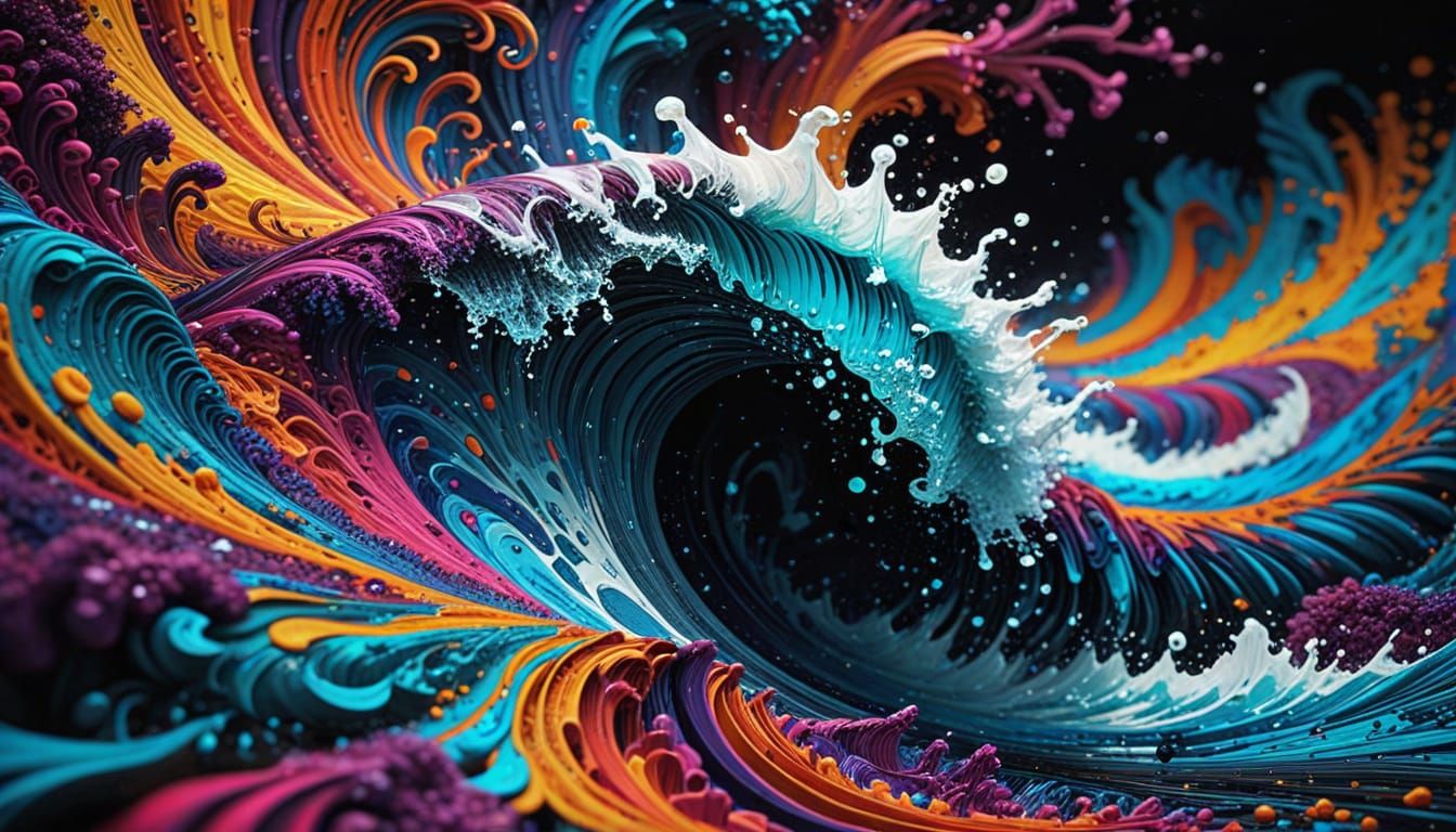 Optical Illusion as Impasto Graffiti Street Art