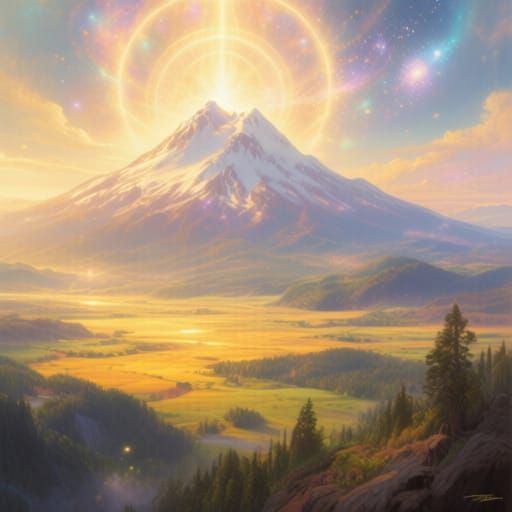 Mount Shasta Vista: Surreal Bliss and Golden Hour Light