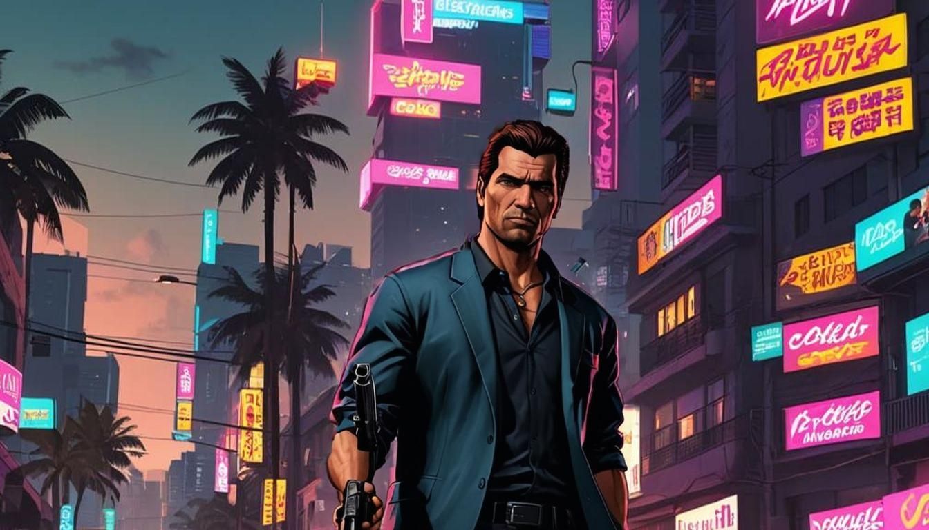 Great Theft Auto: Vice City Cyberpunk YouTube Thumbnail