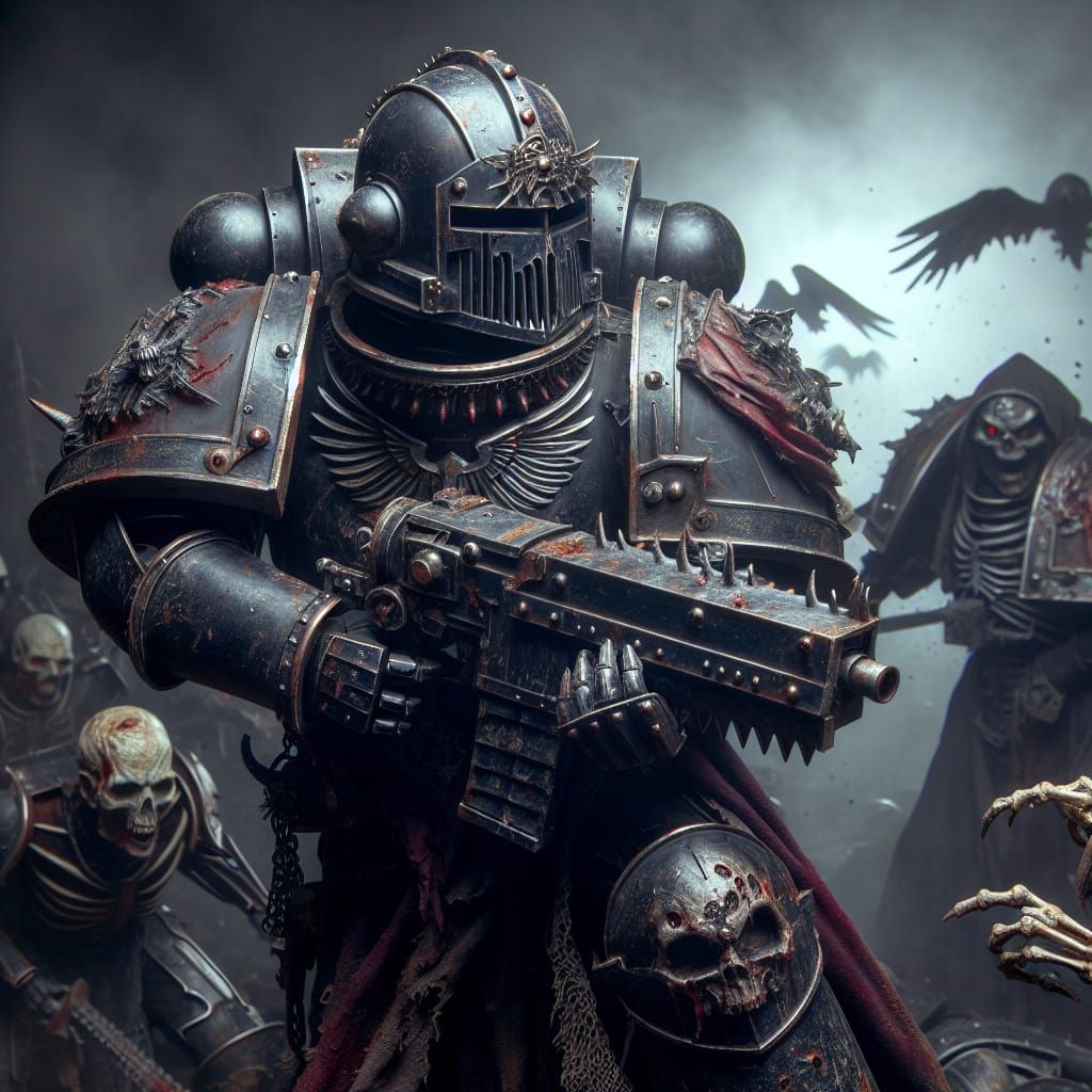 Dark Templars Fighting Undead Hordes