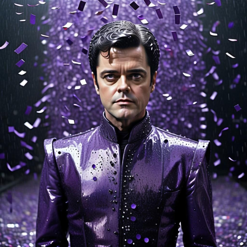 Donny Osmond: purple disco party in the 1970s