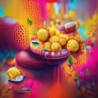 Motichoor Ke Ladoo: Colourful Digital Illustration