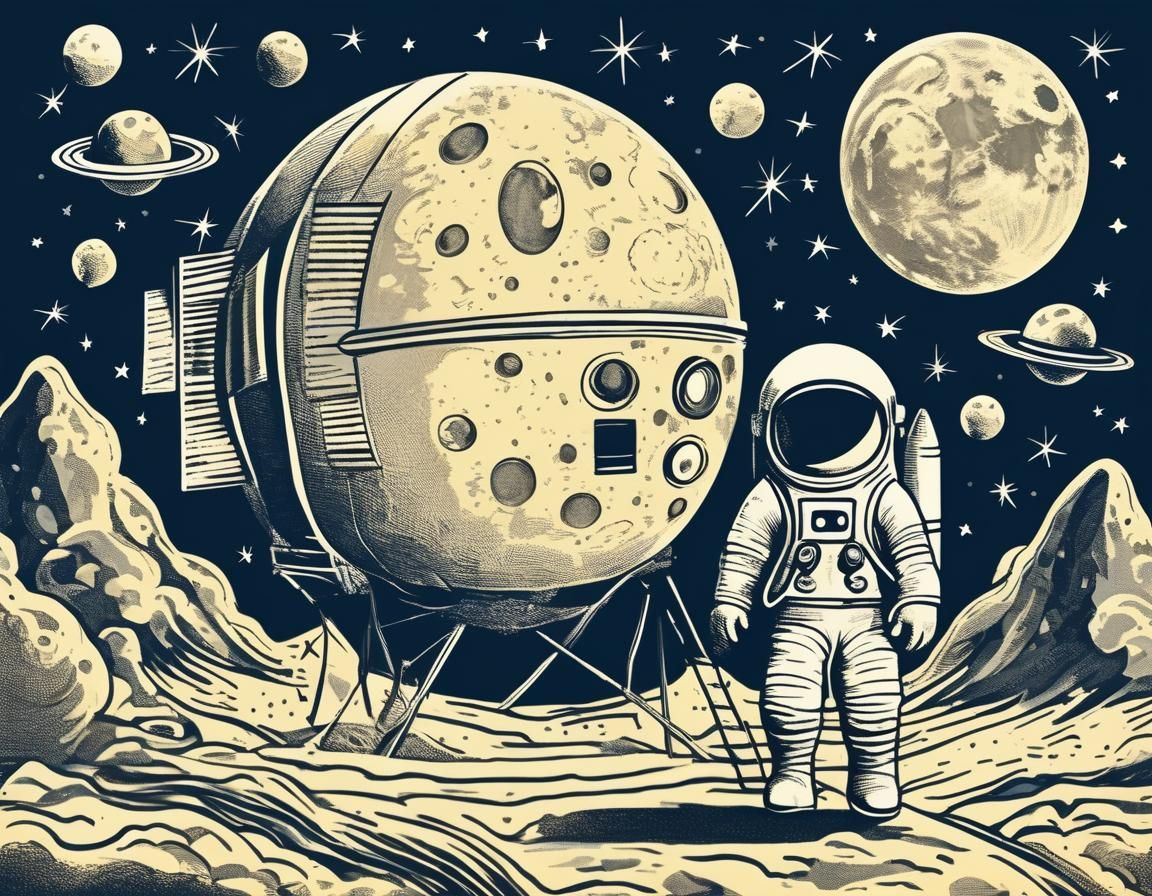 A Trip to the Moon: Modern Vintage Reimagining