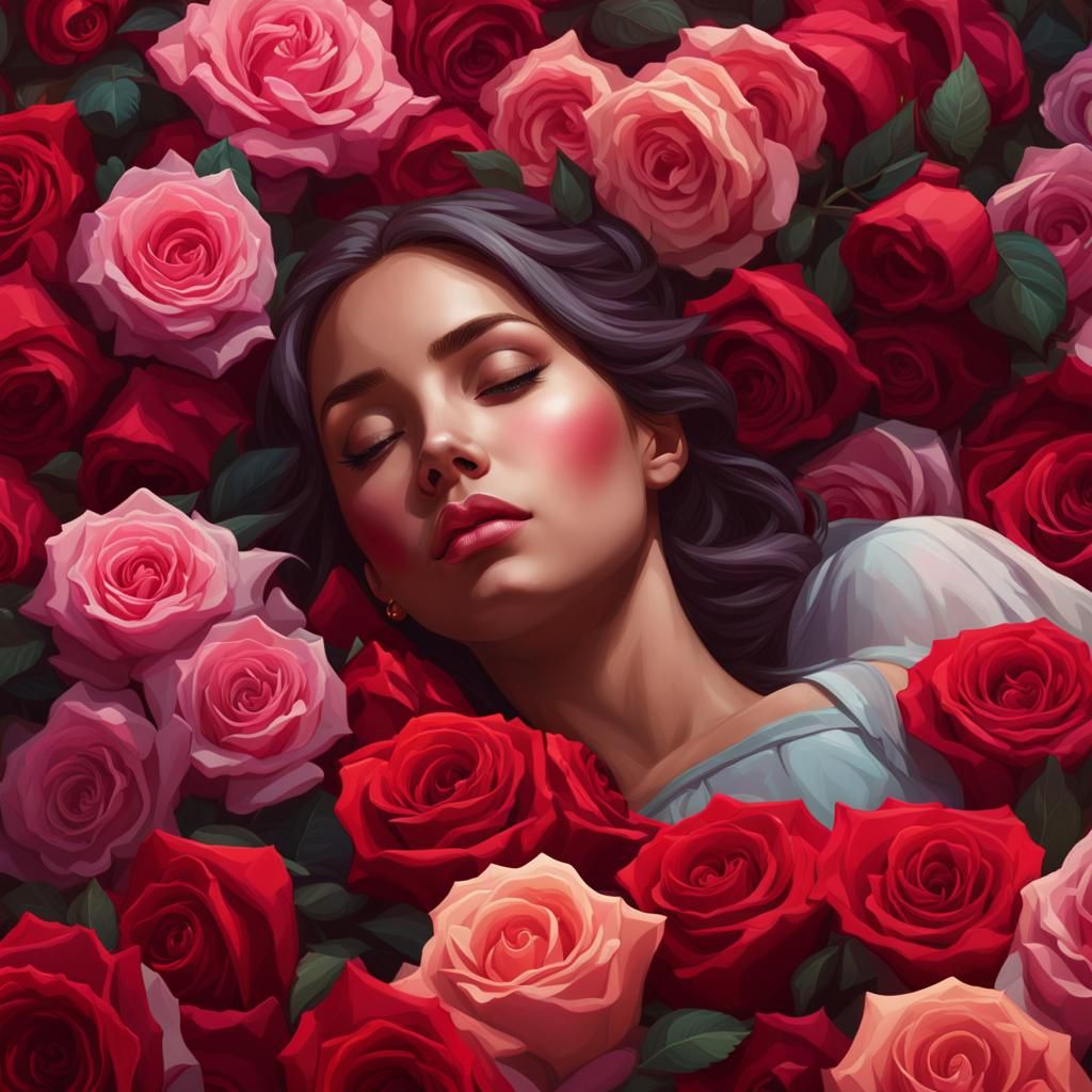 Girl in Roses: Hyperdetailed Portrait in Unreal Engine