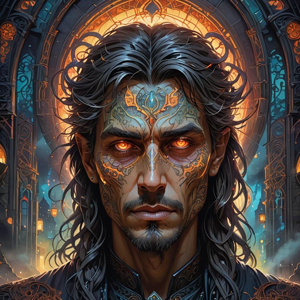 Gothic Undead Rise: Art Nouveau Portrait