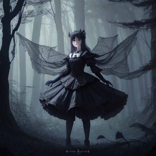 Halloween Anime Girl in Shonen Style