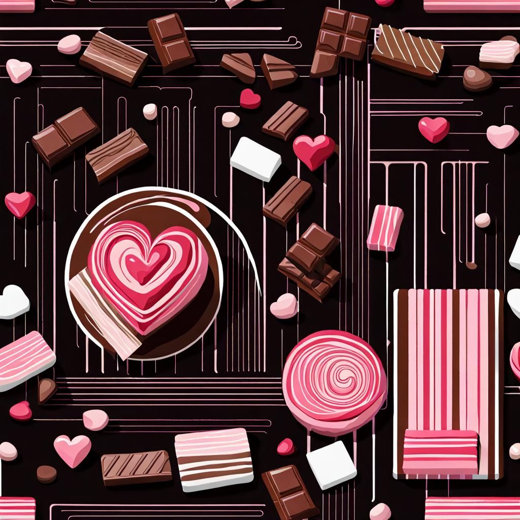 Futurist Still Life of a New Chocolate Bar