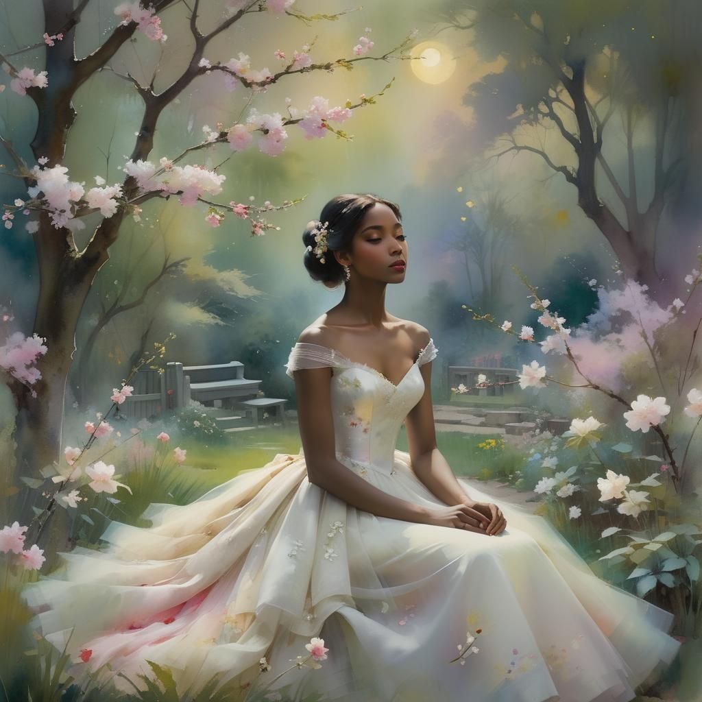 Contemplation in the Garden