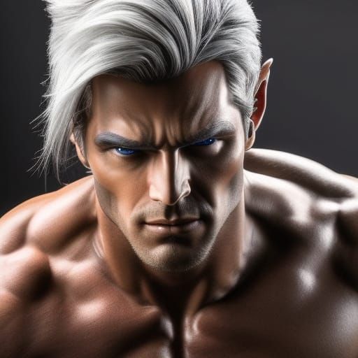 Hyperrealistic Dark Elf Portrait in Digital Art Style