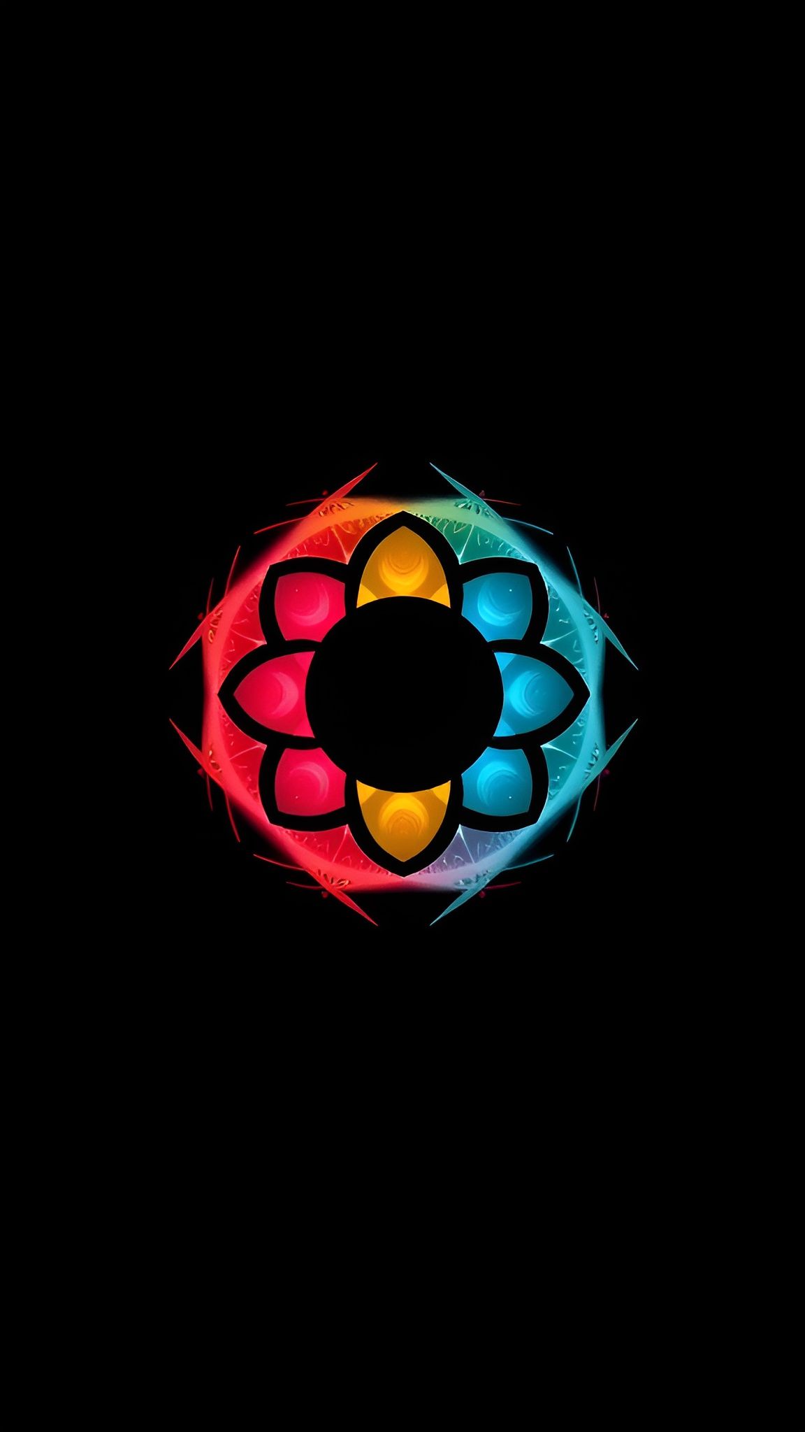 Abstract Chemical Reaction with Taijitu Structure