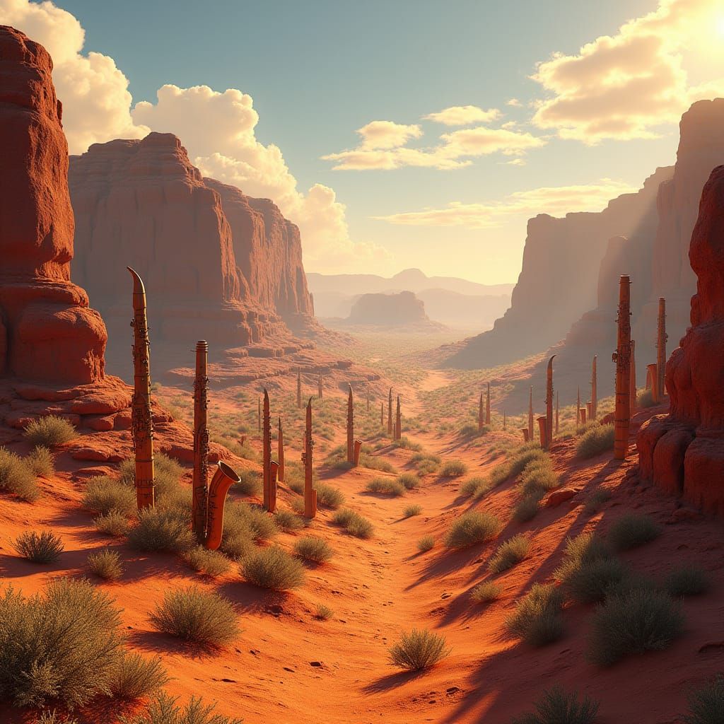 Clarinet Forest in Arizona: A Fantasy Landscape