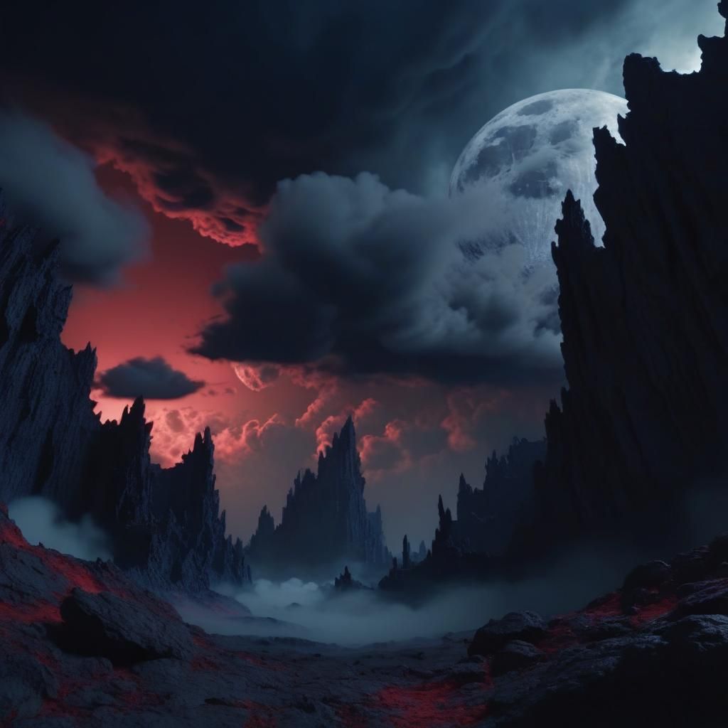 Death Cloud Engulfs Abyss Under Black Moon