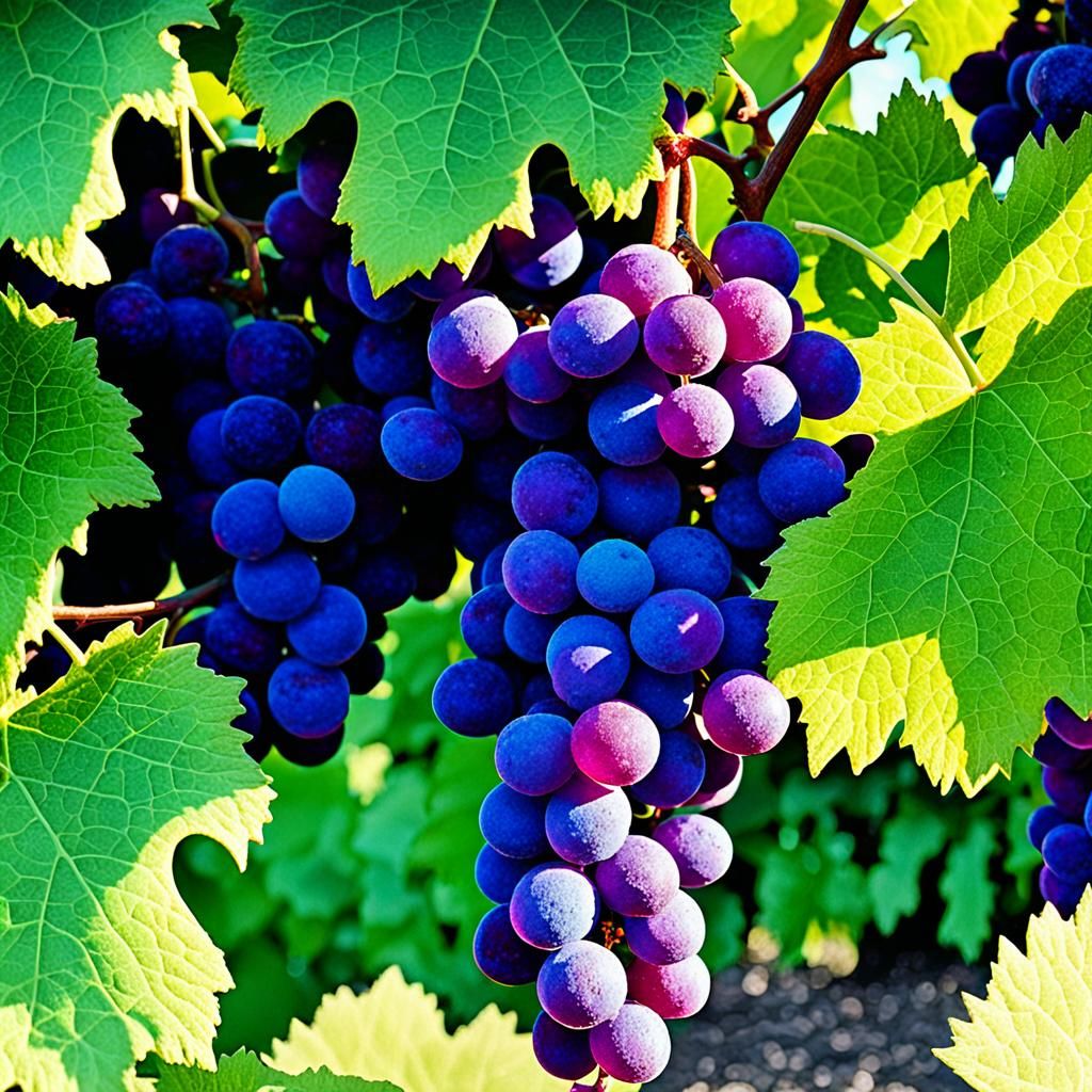 Iridescent Crystal Grape Vineyard